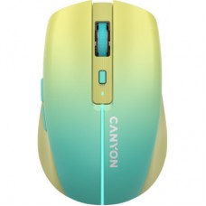 Мышка Canyon MW-44 LED Rechargeable Wireless/Bluetooth Yellow Blue (CNS-CMSW44UA) - Фото
