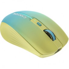 Мышка Canyon MW-44 LED Rechargeable Wireless/Bluetooth Yellow Blue (CNS-CMSW44UA) - Фото