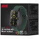 Смарт-годинник 2E Alpha SQ Music Edition 46 mm Black-Green (2E-CWW40BKGN)
