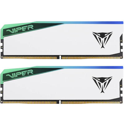 Модуль пам'яті для комп'ютера DDR5 32 GB (2x16GB) 6200 MHz Viper Elite 5 RGB Patriot (PVER532G62C42KW)