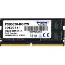 Модуль памяти для ноутбука SoDIMM DDR5 32GB 4800 MHz Patriot (PSD532G48002S) Модуль памяти для ноутбука SoDIMM DDR5 32GB 4800 MHz Patriot (PSD532G48002S)