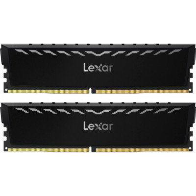 Модуль пам'яті для комп'ютера DDR4 16 GB (2x8GB) 3600 MHz THOR Black Lexar (LD4U08G36C18LG-RGD)