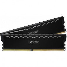 Модуль пам'яті для комп'ютера DDR4 16 GB (2x8GB) 3600 MHz THOR Black Lexar (LD4U08G36C18LG-RGD) - Фото