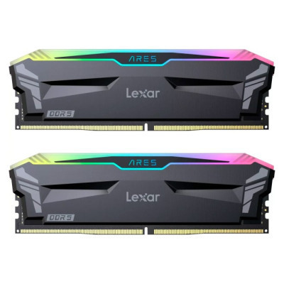 Модуль пам'яті для комп'ютера DDR4 32 GB (2x16GB) 3600 MHz Ares RGB Black Lexar (LD4BU016G-R3600GDLA)