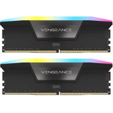 Модуль памяти для компьютера DDR5 32GB (2x16GB) 6000 MHz Vengeance RGB Black Corsair (CMH32GX5M2E6000Z36)