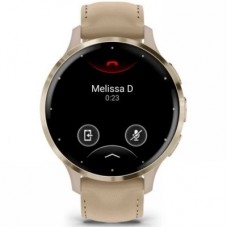 Смарт-часы Garmin Venu 3S, Fr. Gray + Soft Gold, Leather, GPS (010-02785-55) Смарт-часы Garmin Venu 3S, Fr. Gray + Soft Gold, Leather, GPS (010-02785-55) - Фото