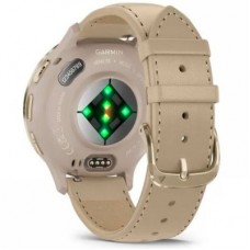 Смарт-часы Garmin Venu 3S, Fr. Gray + Soft Gold, Leather, GPS (010-02785-55) Смарт-часы Garmin Venu 3S, Fr. Gray + Soft Gold, Leather, GPS (010-02785-55) - Фото