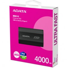 Накопитель SSD USB 3.2 4TB ADATA (SD810-4000G-CBK) - Фото