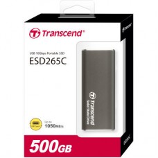 Накопичувач SSD USB-C 500 GB Transcend (TS500GESD265C) - Фото