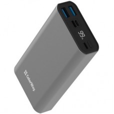 Батарея универсальная ColorWay 20 000 mAh PD/20W, QC/3.0, USB-C/Micro-USB/Lightning/USB-A max.22.5W Gray - Фото