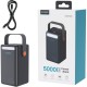 Батарея универсальная Choetech 50000mAh, PD/3.0/65W, QC/3.0/18W, USB-C, 3*USB-A, mirco USB, LED Light