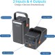 Батарея универсальная Choetech 50000mAh, PD/3.0/65W, QC/3.0/18W, USB-C, 3*USB-A, mirco USB, LED Light