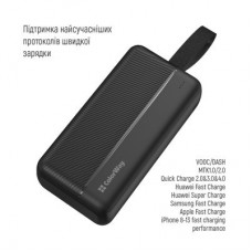 Батарея универсальная ColorWay 30 000 mAh High-power 2 PD/20W, QC/3.0, USB-C/Micro-USB (CW-PB300LPC2BK-PD) - Фото