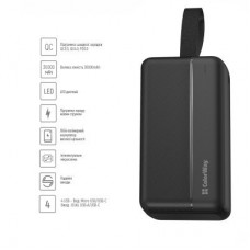 Батарея универсальная ColorWay 30 000 mAh High-power 2 PD/20W, QC/3.0, USB-C/Micro-USB (CW-PB300LPC2BK-PD) - Фото