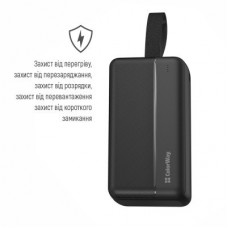 Батарея универсальная ColorWay 30 000 mAh High-power 2 PD/20W, QC/3.0, USB-C/Micro-USB (CW-PB300LPC2BK-PD) - Фото