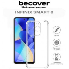 Чохол для мобільного телефона BeCover Anti-Shock Infinix Smart 8 (X6525) Clear (710604) - Фото