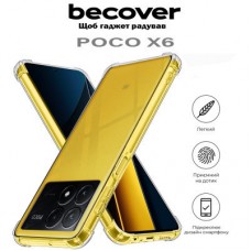 Чохол для мобільного телефона BeCover Anti-Shock Poco X6 Clear (710614) - Фото