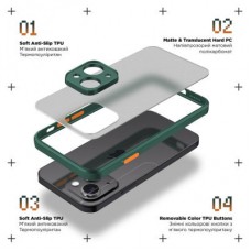 Чохол для мобільного телефона Armorstandart Frosted Matte Xiaomi Redmi Note 13 Pro 5G Dark Green (ARM71843) - Фото