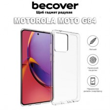 Чохол для мобільного телефона BeCover Motorola Moto G84Transparancy (710299) - Фото