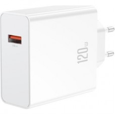 Зарядний пристрій XO L128 120 W with cable Type-C white (XO-L128-WH) - Фото