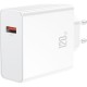 Зарядний пристрій XO L128 120 W with cable Type-C white (XO-L128-WH)