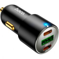 Зарядное устройство HOCO NZ6 2xType-C, USB-A Black (6931474765185) - Фото