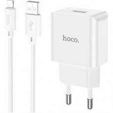 Зарядний пристрій HOCO C106A charger set (iP) White (6931474783899) - Фото