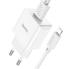 Зарядний пристрій HOCO C106A charger set (iP) White (6931474783899) - Фото