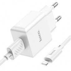 Зарядний пристрій HOCO C106A charger set (iP) White (6931474783899) - Фото