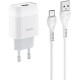 Зарядний пристрій HOCO C72A Glorious single port charger set (Type-C) White (6931474713018)