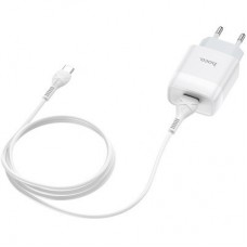 Зарядний пристрій HOCO C72A Glorious single port charger set (Type-C) White (6931474713018) - Фото
