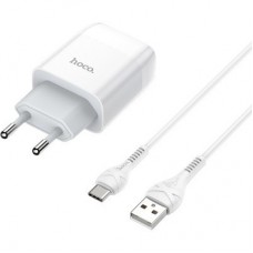 Зарядний пристрій HOCO C72A Glorious single port charger set (Type-C) White (6931474713018) - Фото