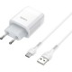 Зарядний пристрій HOCO C72A Glorious single port charger set (Type-C) White (6931474713018)