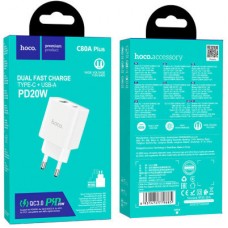 Зарядное устройство HOCO C80A Plus Rapido White (6931474779885) - Фото