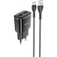 Зарядное устройство HOCO C88A Star round dual port charger set(Type-C) Black (6931474749543)
