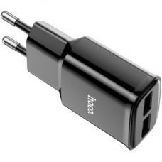 Зарядное устройство HOCO C88A Star round dual port charger set(Type-C) Black (6931474749543) - Фото