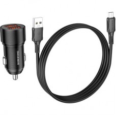Зарядний пристрій BOROFONE BZ19B charger set (Micro) 2 x USB Black (6941991101502) - Фото