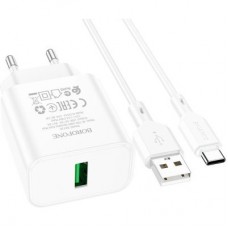 Зарядний пристрій BOROFONE BA72A charger set (Type-C) White (BA72ACW) - Фото