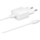 Зарядний пристрій Samsung USB-С 15 W White + Cable USB-C 1 m (EP-T1510XWEGEU)