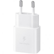 Зарядний пристрій Samsung USB-С 15 W White + Cable USB-C 1 m (EP-T1510XWEGEU) - Фото