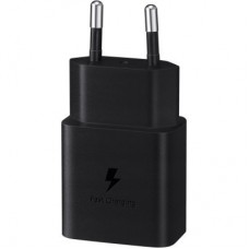 Зарядний пристрій Samsung USB-С 15W Black + Cable USB-C 1 m (EP-T1510XBEGEU) - Фото