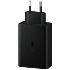 Зарядний пристрій Samsung 2xUSB-С 65 W PD PPS/USB-A Black (EP-T6530NBEGEU) - Фото