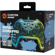 Геймпад Canyon Brighter GP-02 Wired RGB 4in1 PS3/Android BOX-TV/Nintendo Crystal (CND-GP02) - Фото