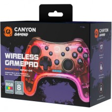Геймпад Canyon Brighter GPW-04 Wireless RGB 5in1 PS4/Xbox360 Crystal (CND-GPW04) - Фото