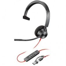 Наушники Poly Blackwire 3310-M USB-A/C (8X216AA) Наушники Poly Blackwire 3310-M USB-A/C (8X216AA)