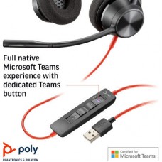 Навушники Poly Blackwire 3320-M USB-A/C (8X220AA) - Фото