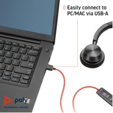 Навушники Poly Blackwire 3320-M USB-A/C (8X220AA) - Фото