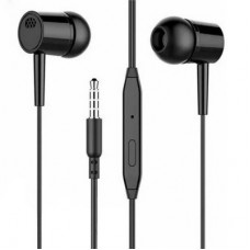 Наушники Denmen HF DR02 3.5mm 1.2 м Black (DE-DR02-BK) - Фото