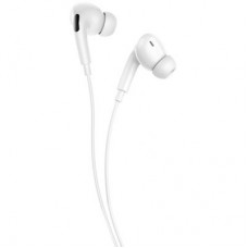 Наушники Denmen HF DR06 3.5mm 1.2 м White (DE-DR06-WH) - Фото