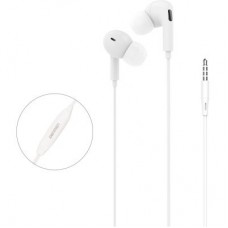 Наушники Denmen HF DR06 3.5mm 1.2 м White (DE-DR06-WH) - Фото